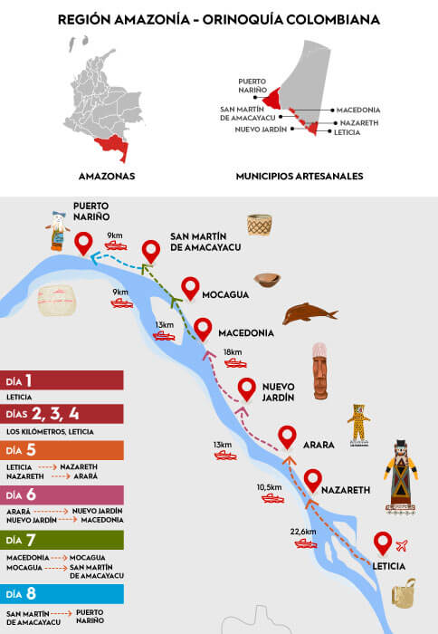 Imagen del mapa de Ruta Amazonas