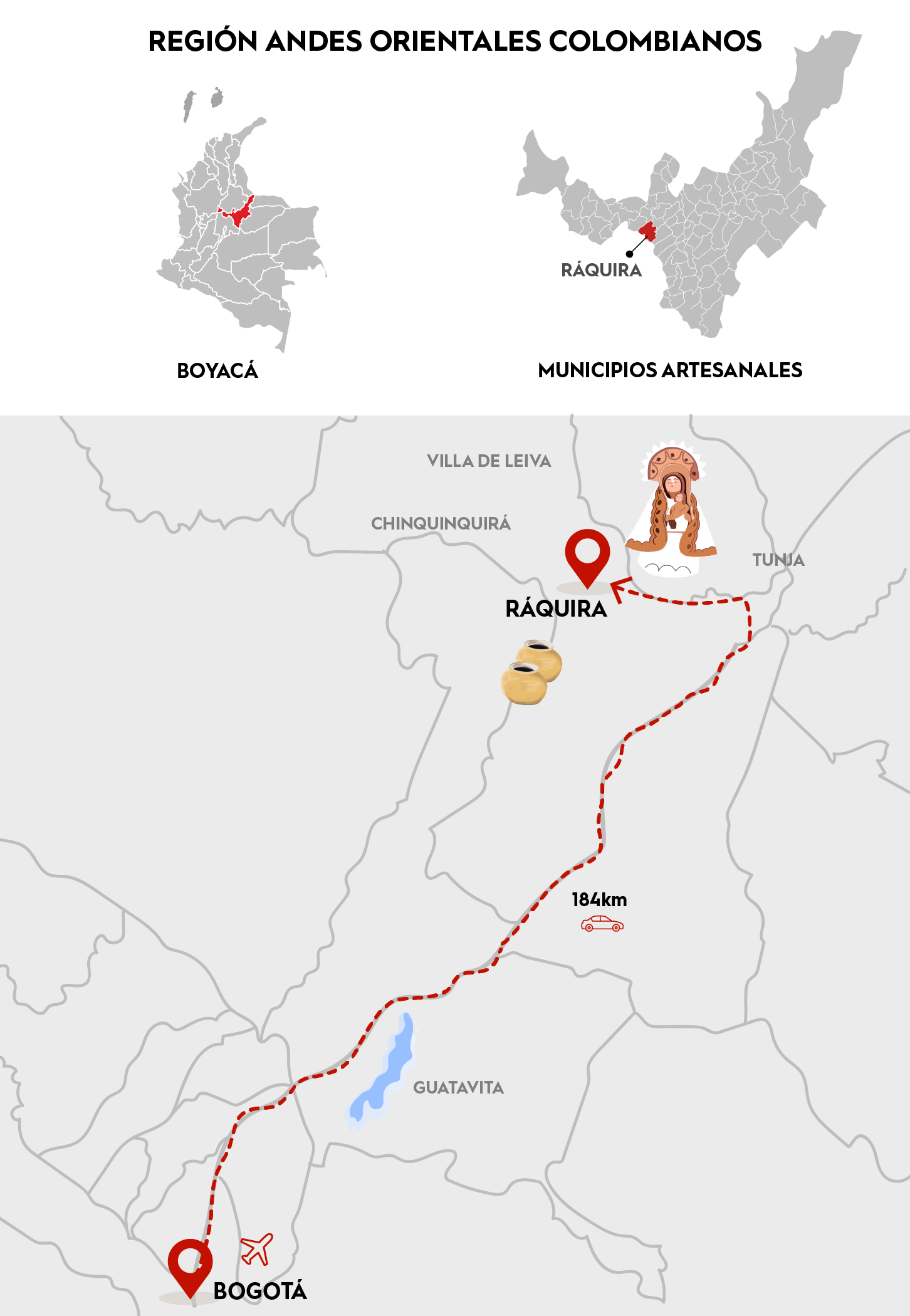 Imagen del mapa de Ruta Ráquira