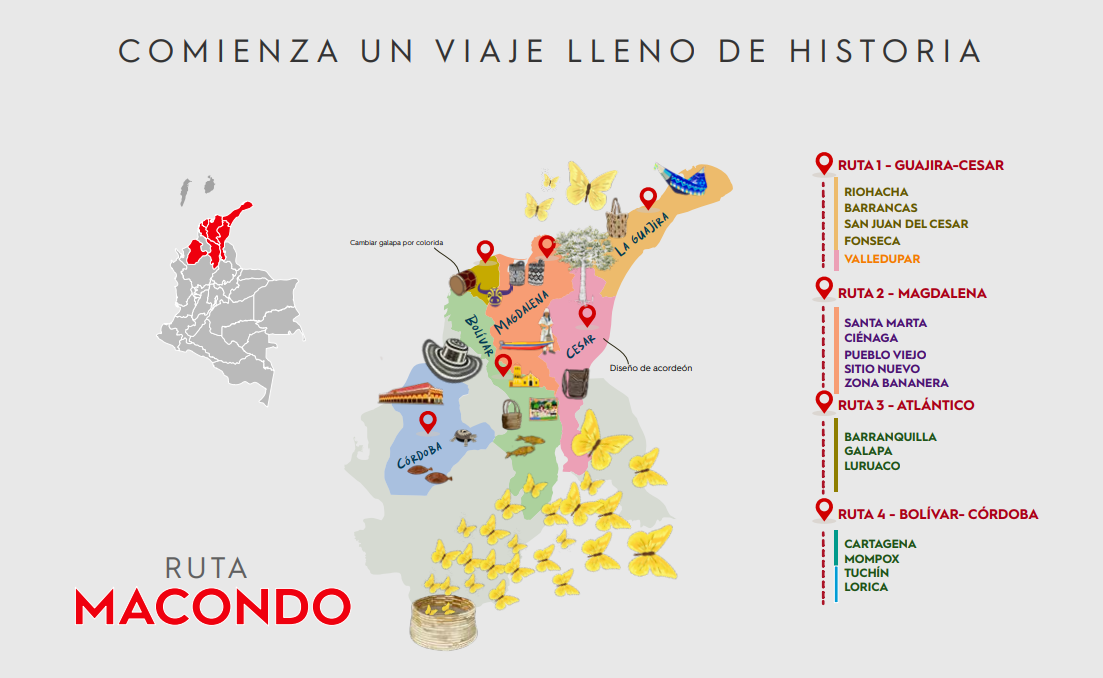 Imagen del mapa de Ruta Macondo