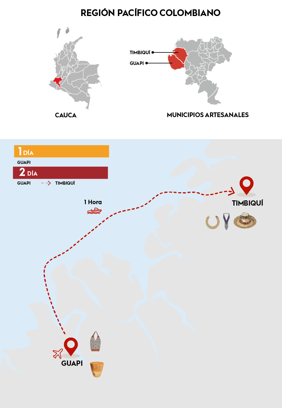Imagen del mapa de Ruta Guapi-Timbiquí