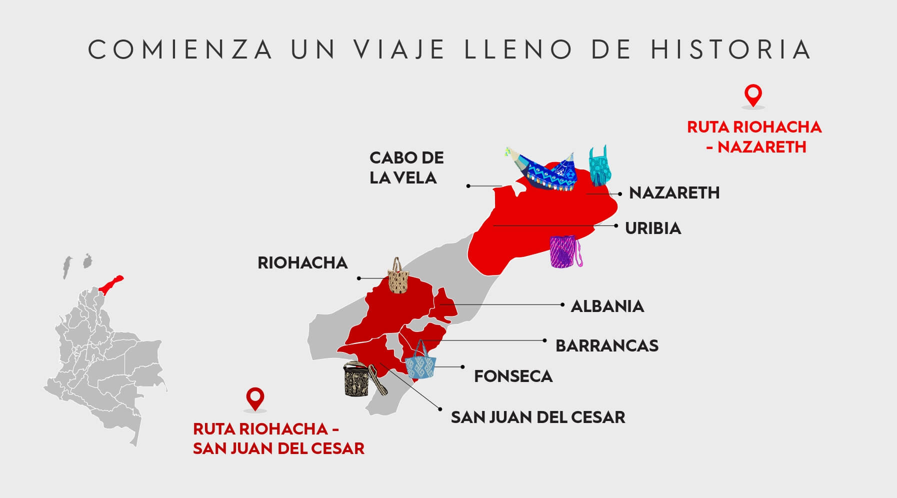 Imagen del mapa de Ruta La Guajira