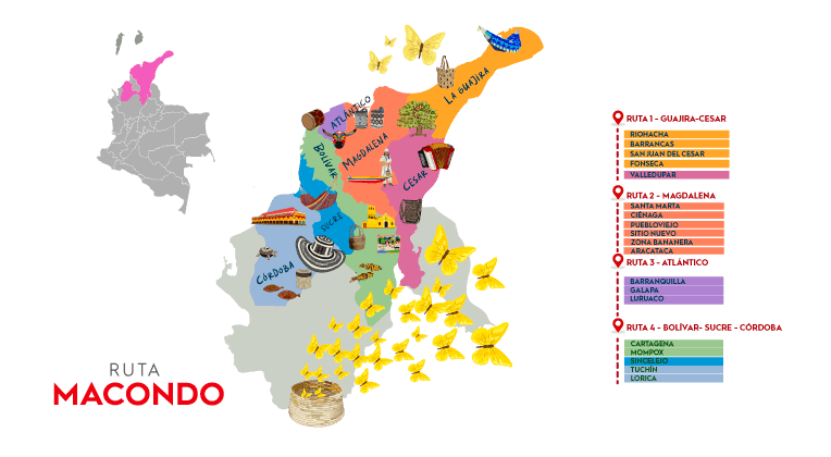 Imagen del mapa de Ruta Macondo