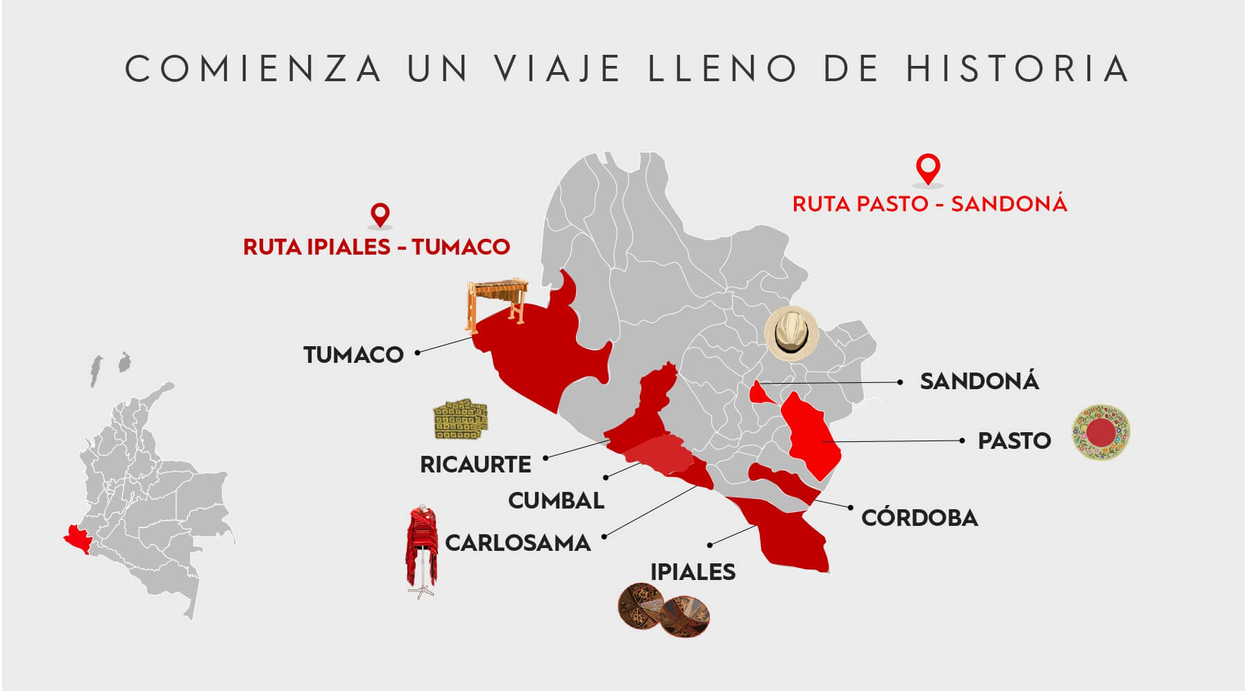 Imagen del mapa de Ruta Nariño