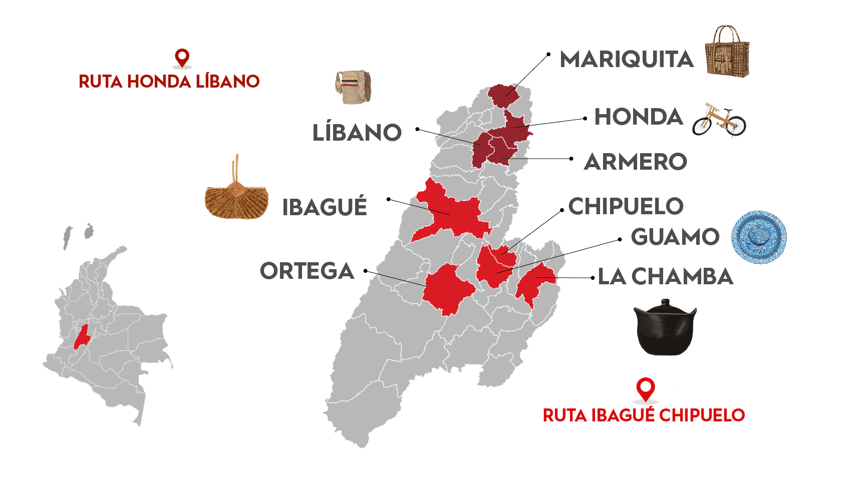 Imagen del mapa de Ruta Tolima