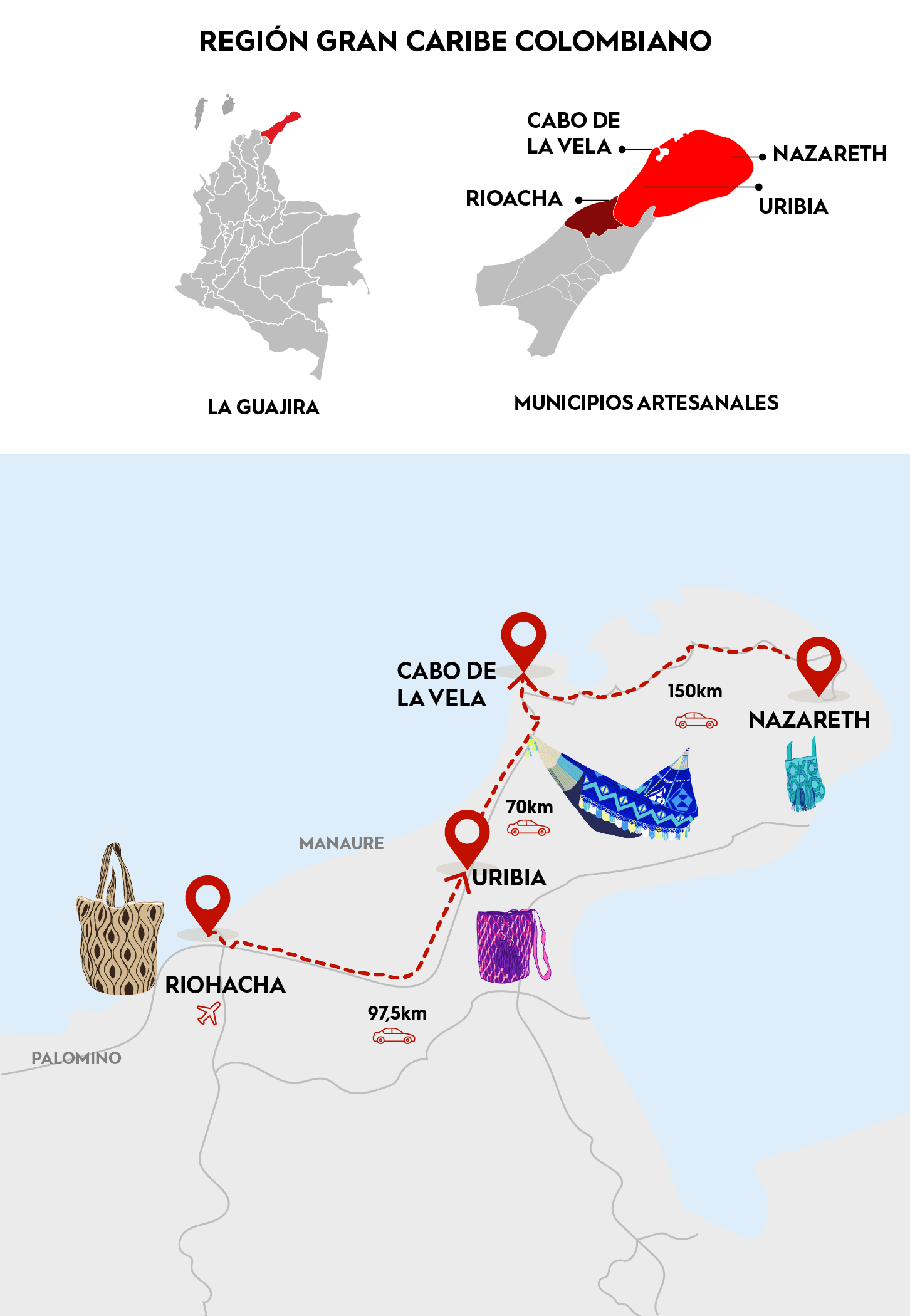 Imagen del mapa de Ruta La Guajira