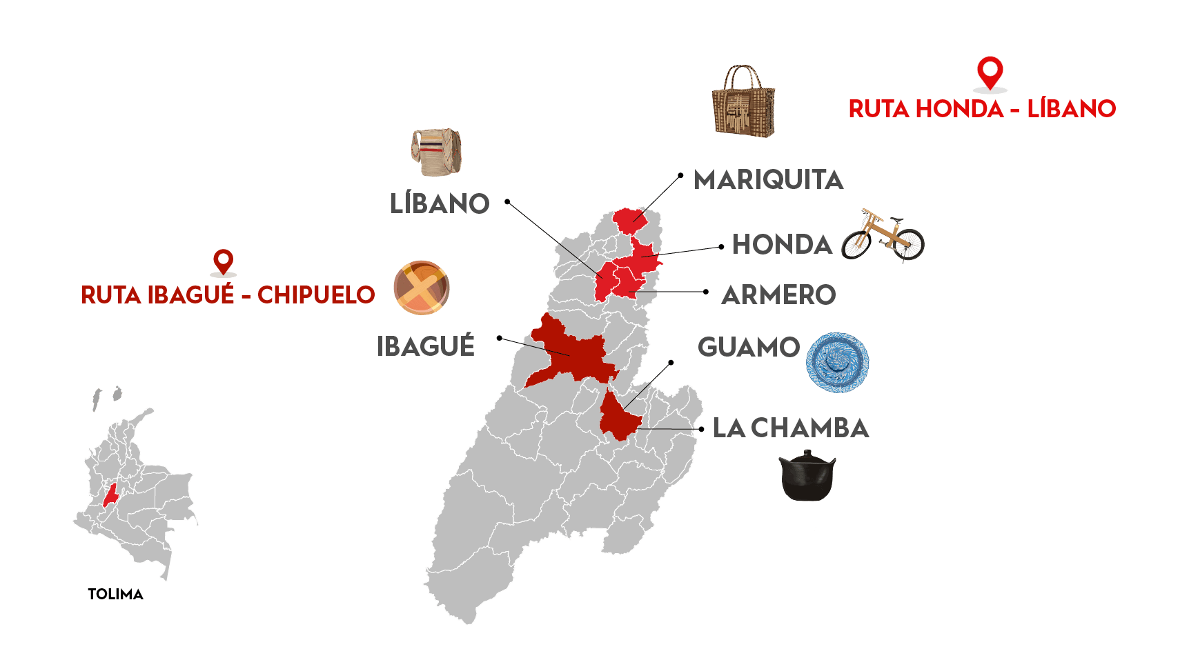 Imagen del mapa de Ruta Tolima