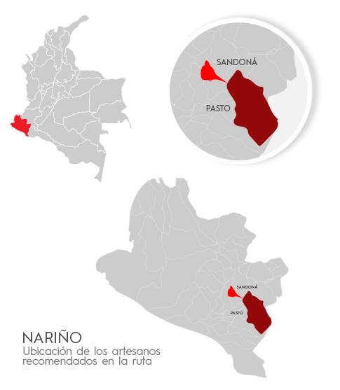 Imagen del mapa de Ruta Volcán Galeras