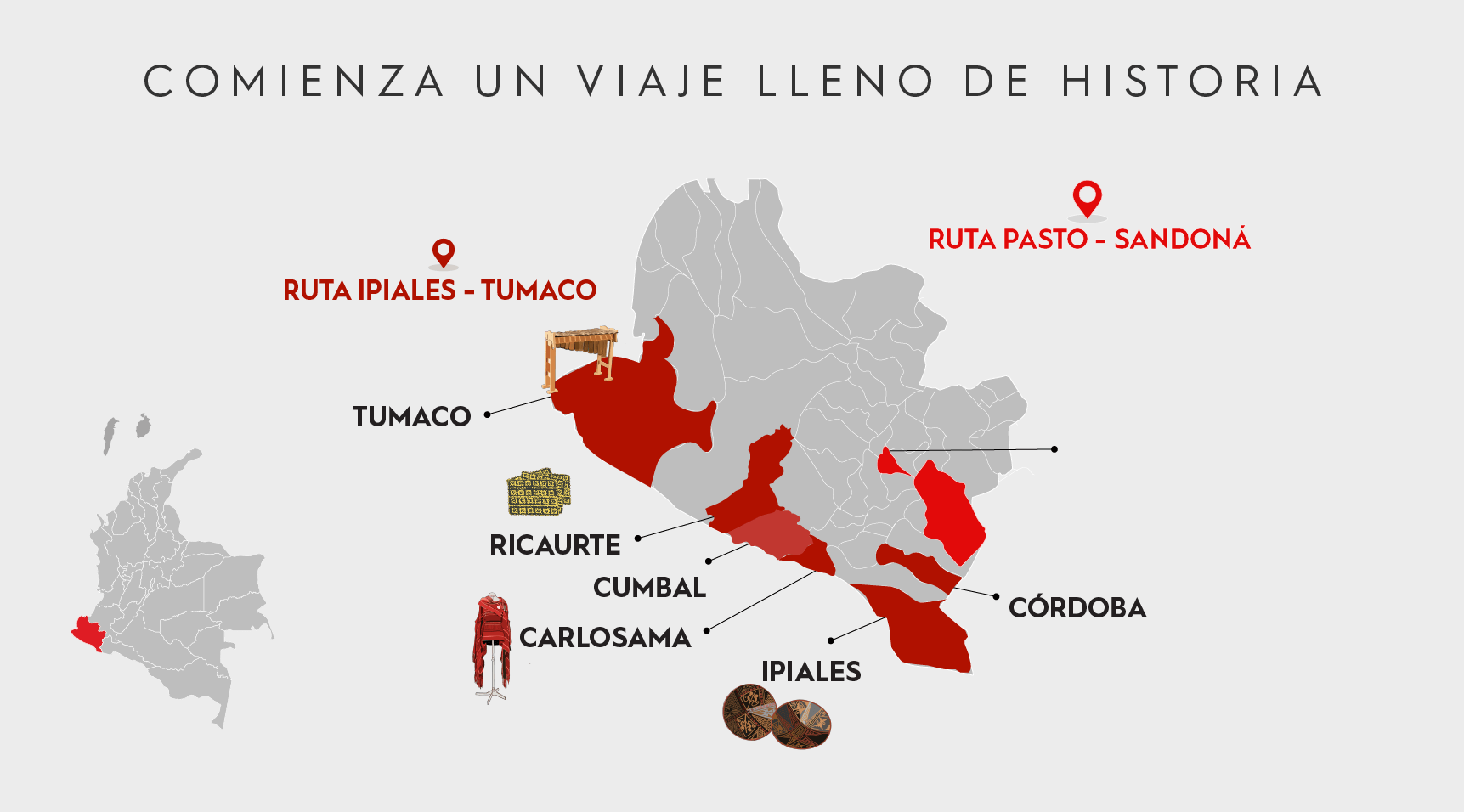 Imagen del mapa de Ruta Nariño